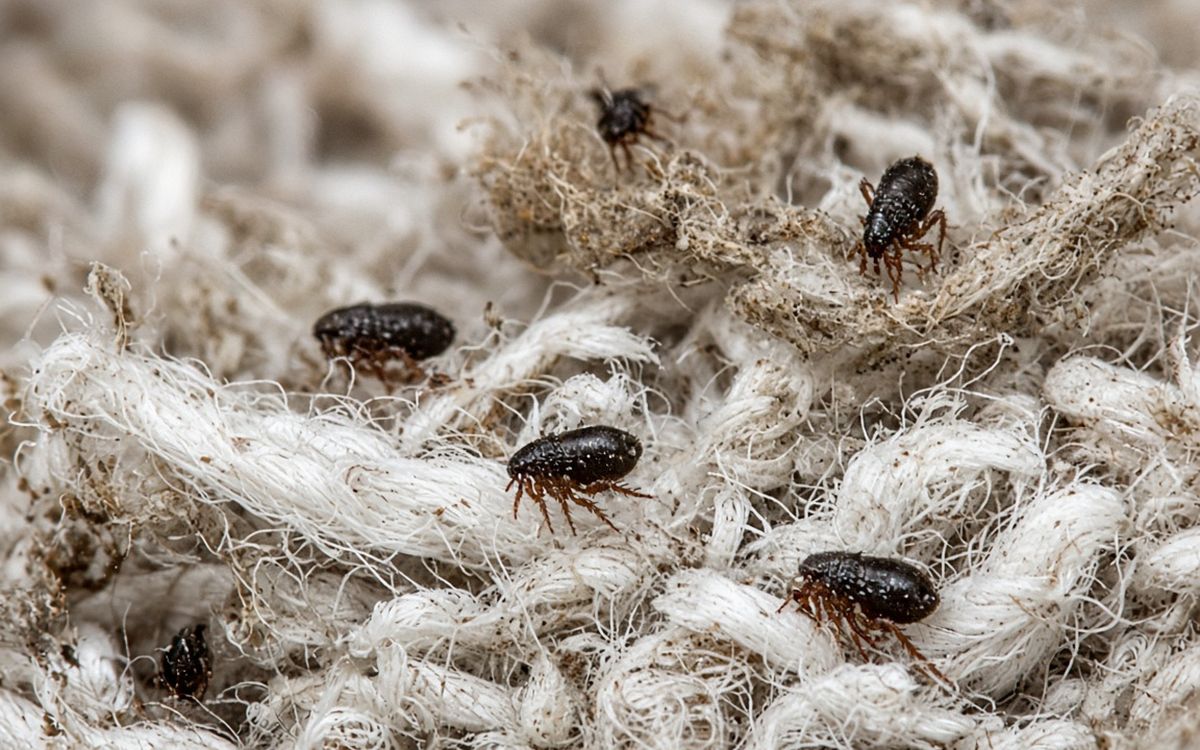 Fleas in carpet fibres — flea control in Dunnville